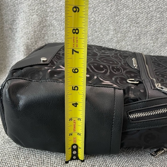 Steve Madden Black Embossed Backpack - Picture 7 of 16